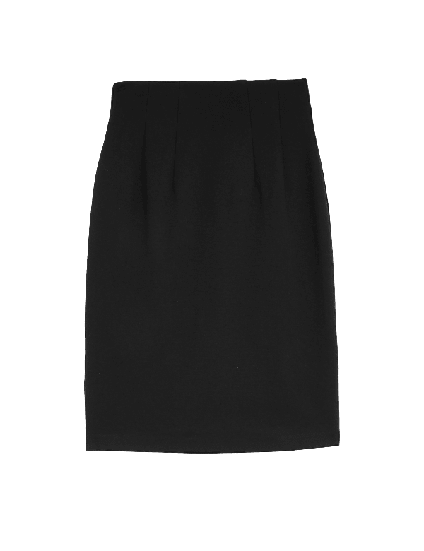 Jersey Knee Length Pencil Skirt