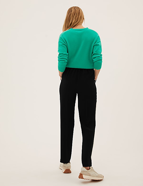 Side Stripe Straight Leg Trousers