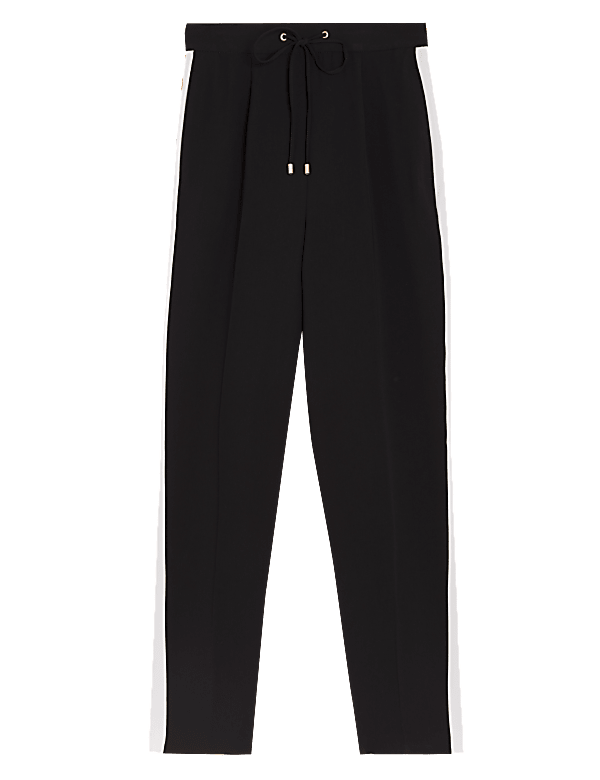 Side Stripe Straight Leg Trousers