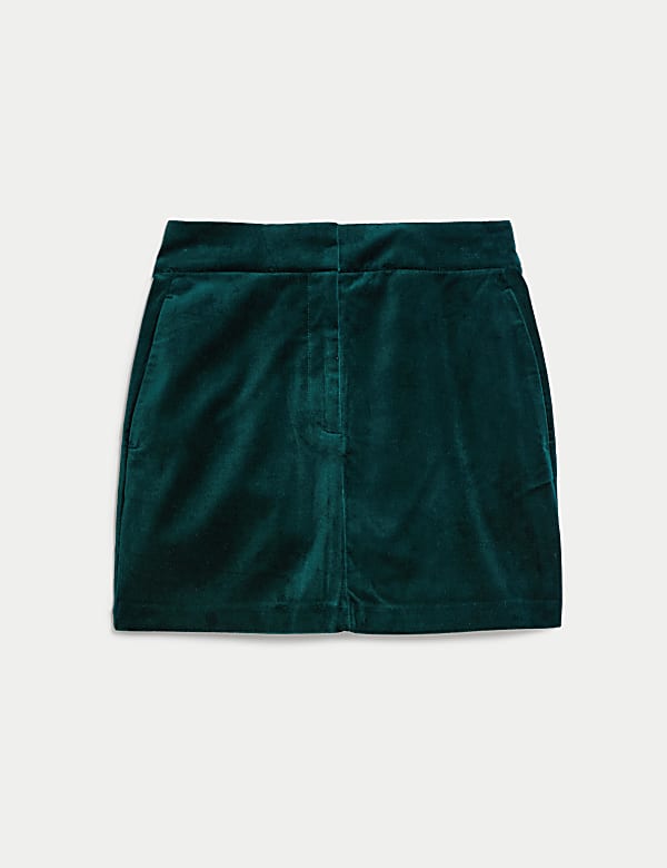 Velvet Mini A-Line Skirt - LU