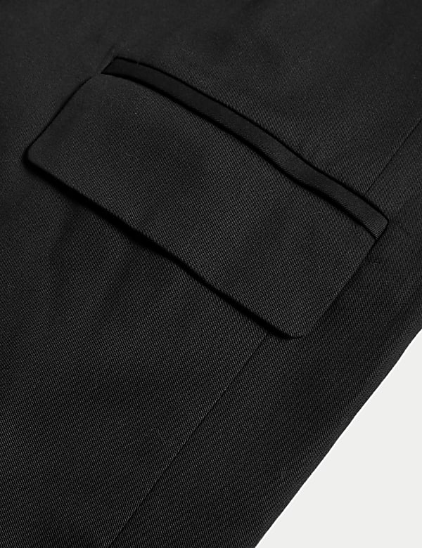 Lyocell Blend Relaxed Single Breasted Blazer