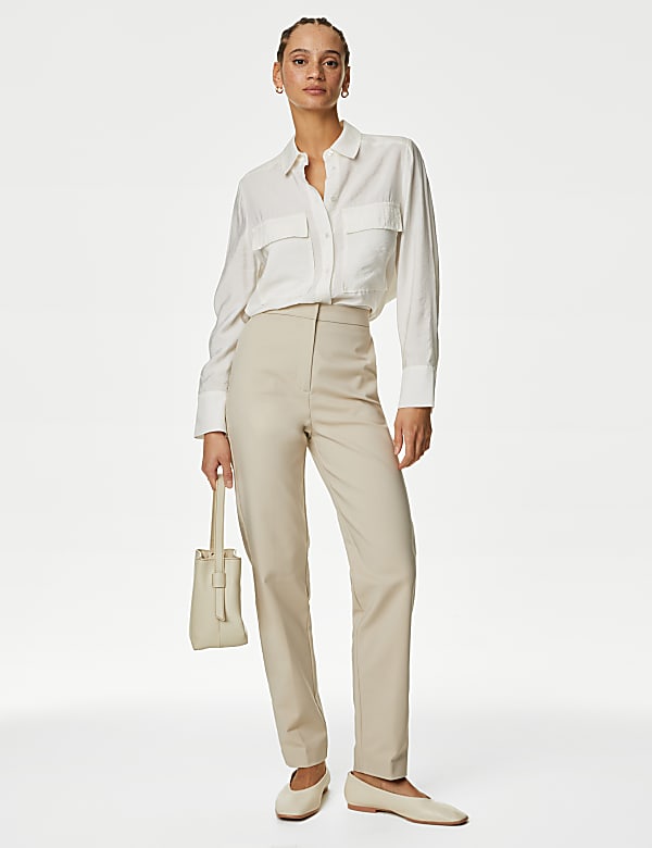 Ankle grazer trousers deals
