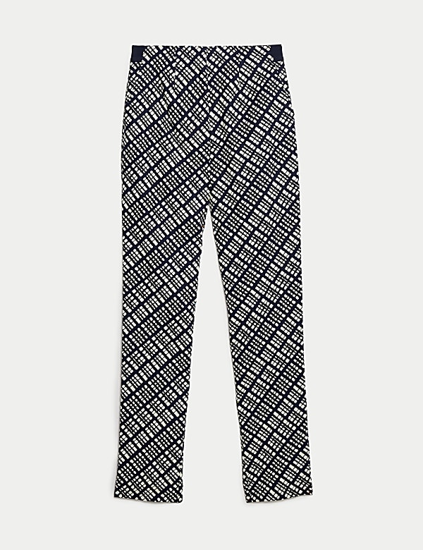 Cotton Rich Slim Fit Ankle Grazer Trousers - US