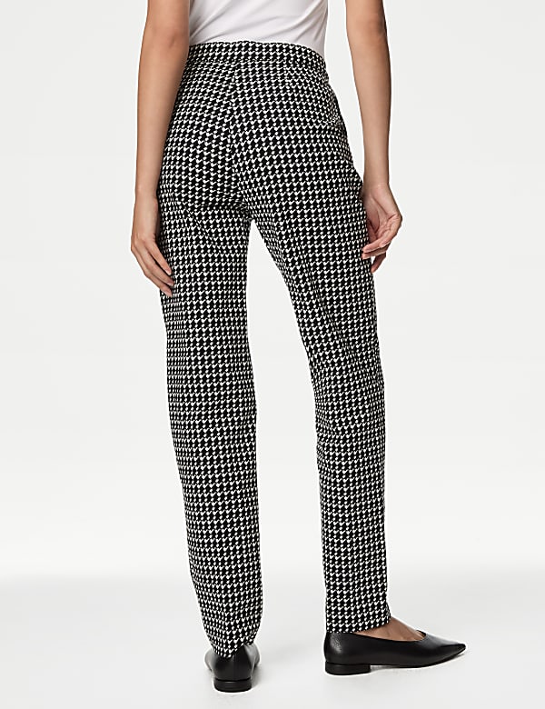 Cotton Rich Slim Fit Ankle Grazer Trousers