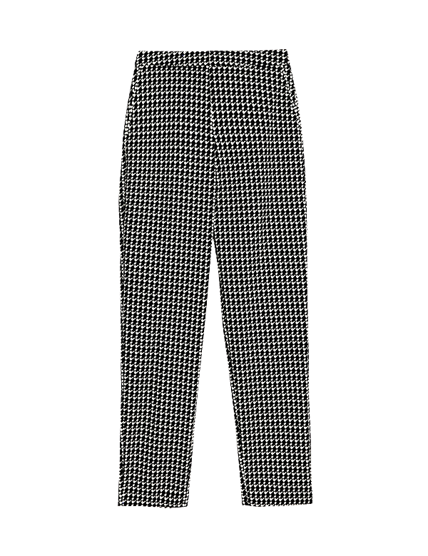 Cotton Rich Slim Fit Ankle Grazer Trousers