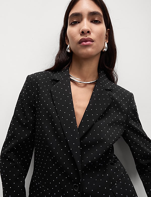 Embellished Relaxed Blazer
