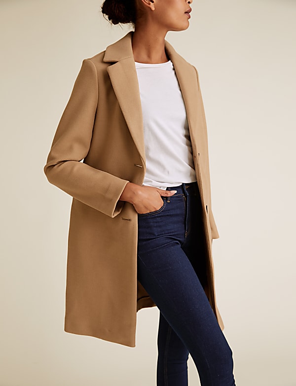 Buy Single Breasted Coatigan at Marks Spencer
