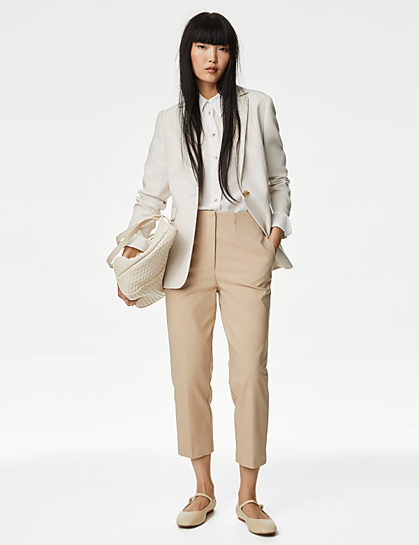 Crop trousers m&s on sale
