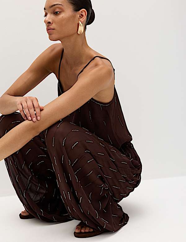 Embellished Balloon Trousers - US