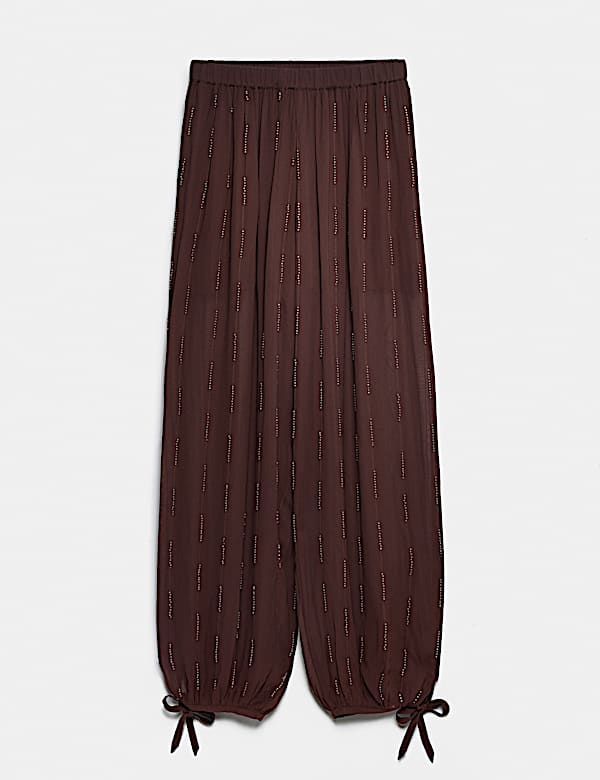 Embellished Balloon Trousers - US