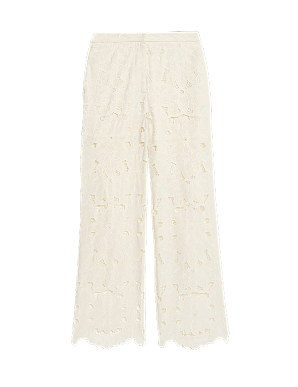 Lace Wide Leg Trousers