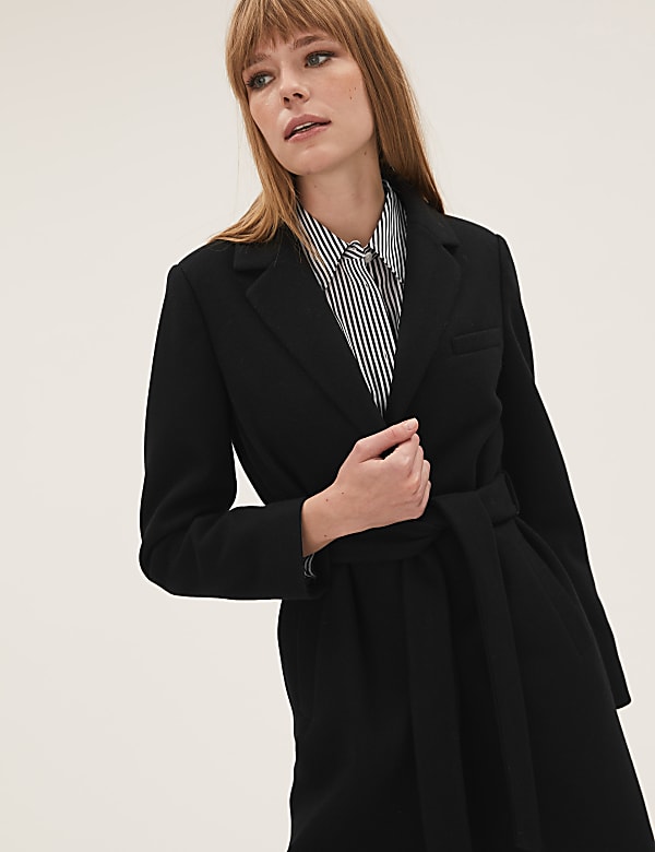 Belted Longline Tailored Coat
