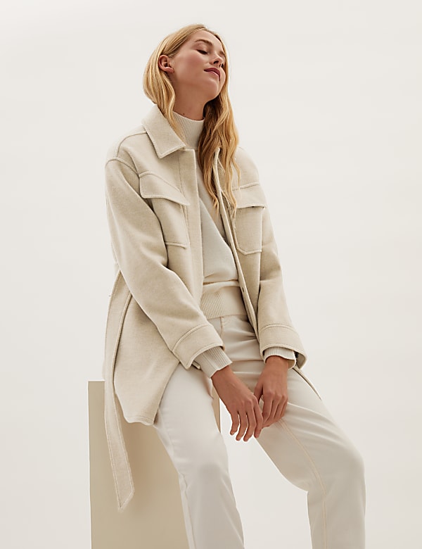 Belted Shacket