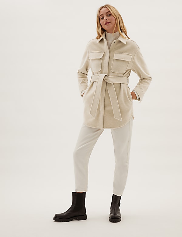 Belted Shacket