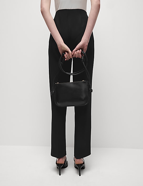 Jersey Elasticated Waist Straight Leg Trousers - US