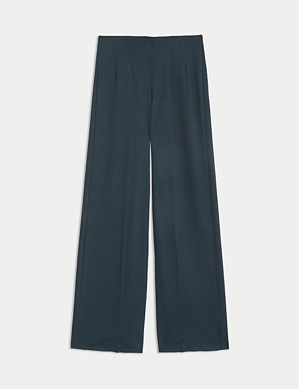 Jersey Wide Leg Trousers with Stretch - NZ