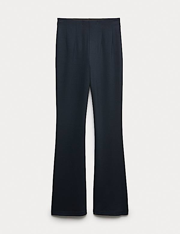 Jersey Flared Trousers