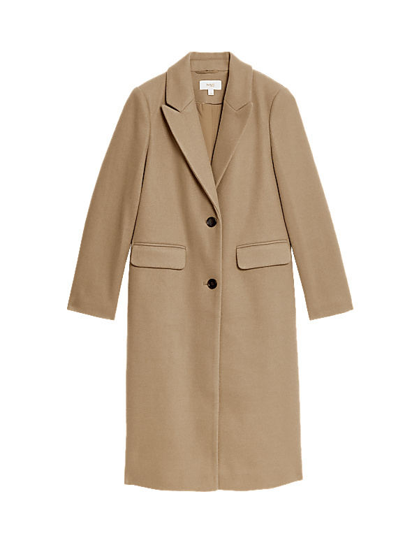 Single Breasted Longline Tailored Coat