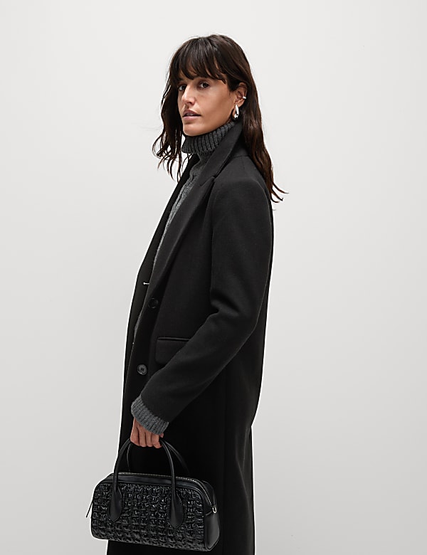 Single Breasted Longline Tailored Coat