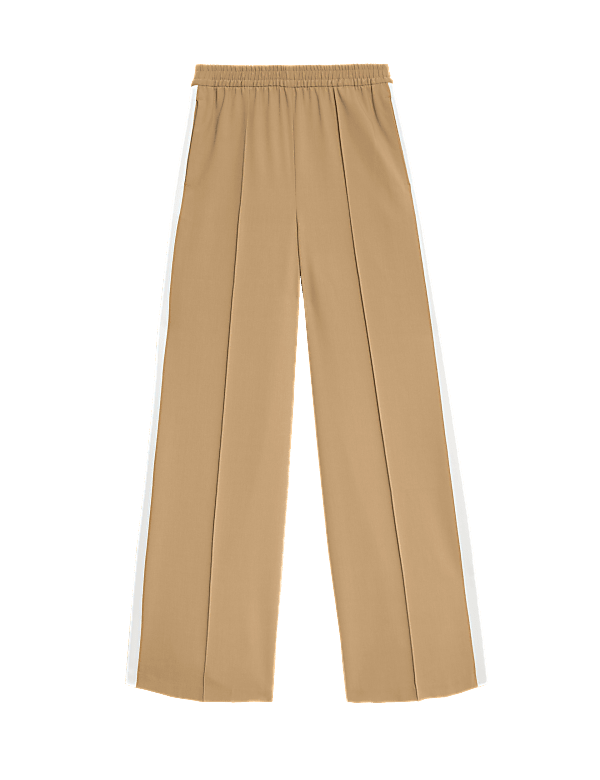 Side Stripe Wide Leg Trousers