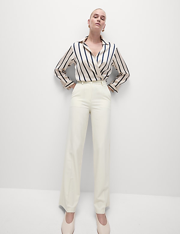 Woven Wide Leg Trousers - JE