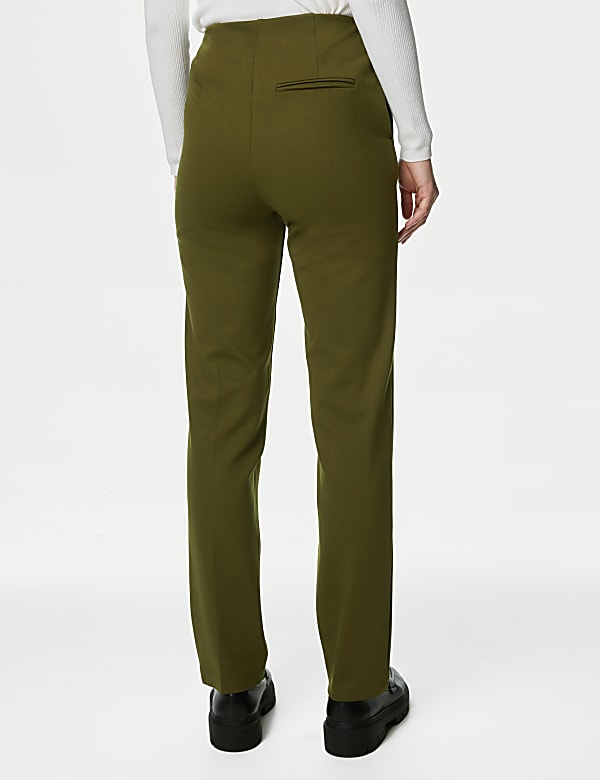 Jersey Twill Straight Leg Trousers