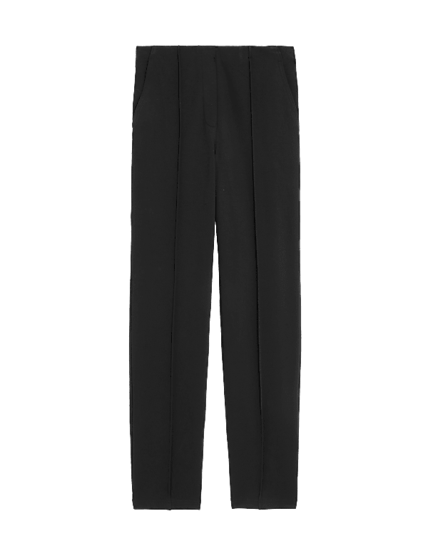 Jersey Twill Straight Leg Trousers
