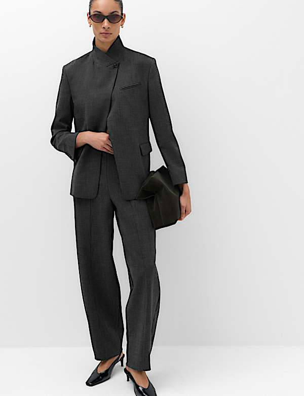 Tailored Asymmetric Blazer - CY
