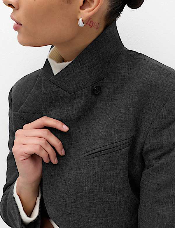 Tailored Asymmetric Blazer - CY