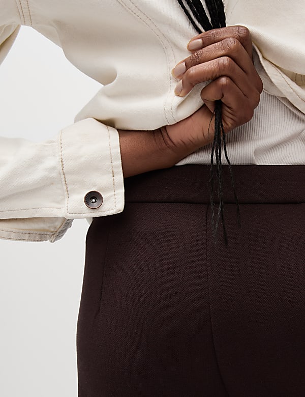 Jersey Elasticated Waist Wide Leg Trousers