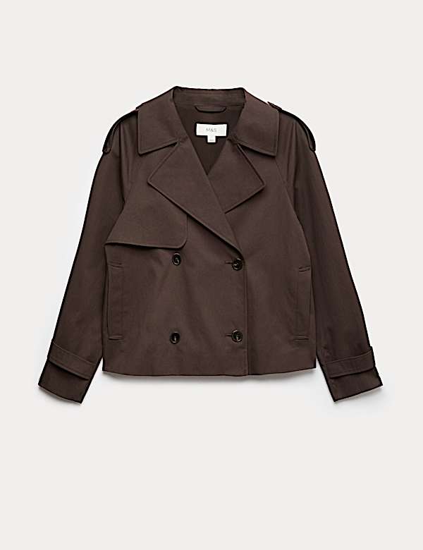 Pure Cotton Short Trench Coat - CH