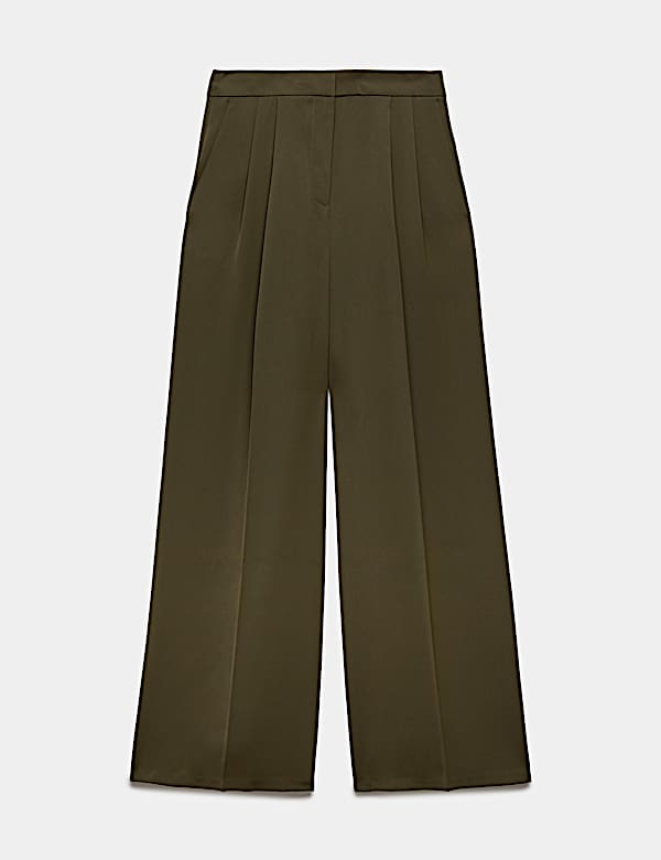 Pleated Wide Leg Trousers - CZ