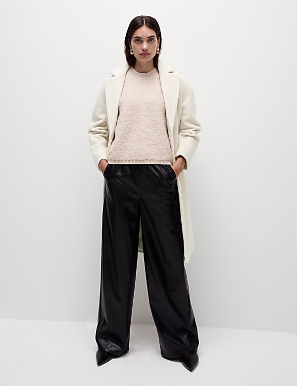 Textured Longline Tailored Coat