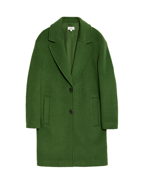 Twill Single Breasted Relaxed Coat