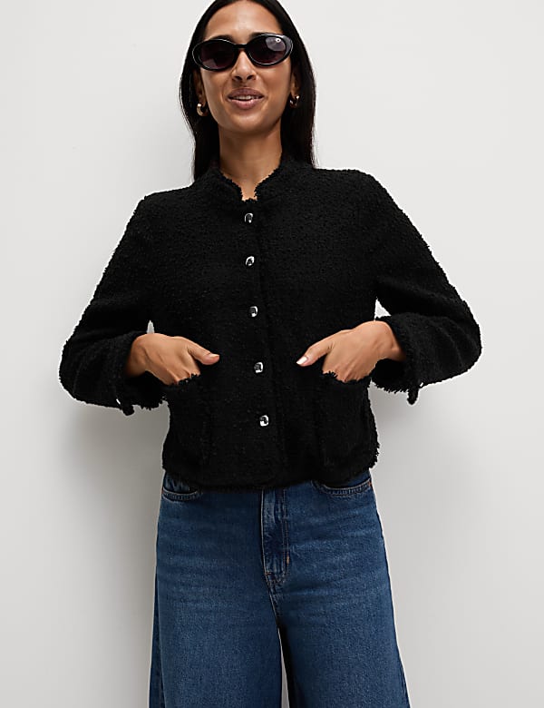 Textured Jacket with Wool - NZ