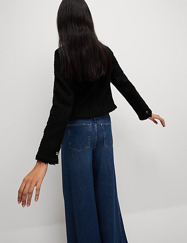 Textured Jacket with Wool - JE