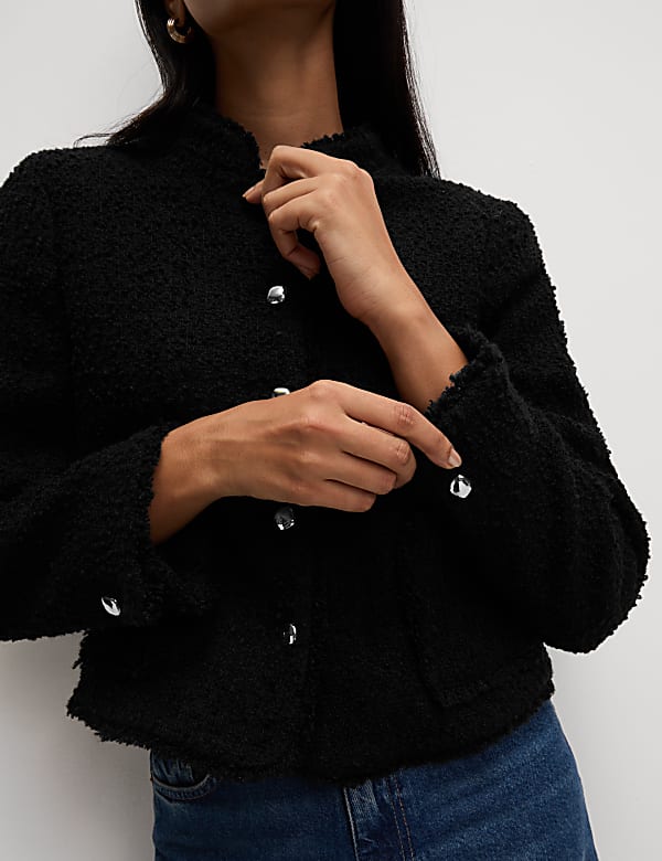 Textured Jacket with Wool - JE