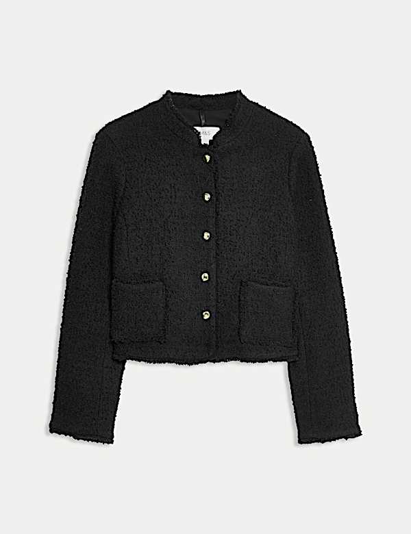 Textured Jacket with Wool - JE