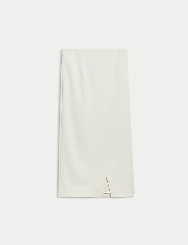 Satin Midaxi Wrap Skirt - TW