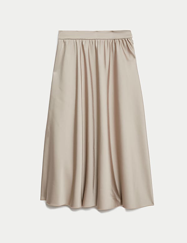 Satin Midaxi Circle Skirt - SI