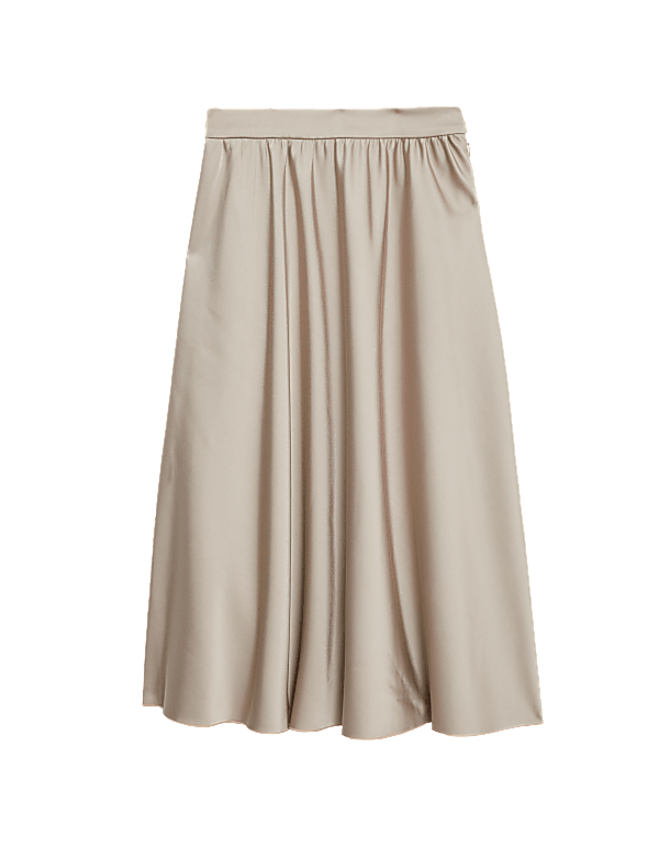 Satin Midaxi Circle Skirt