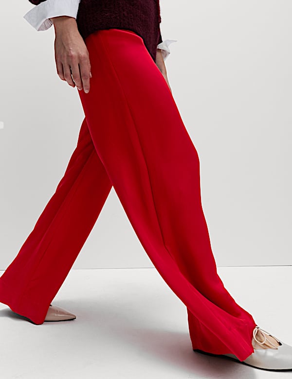 Wide Leg PalazzoTrousers - AL
