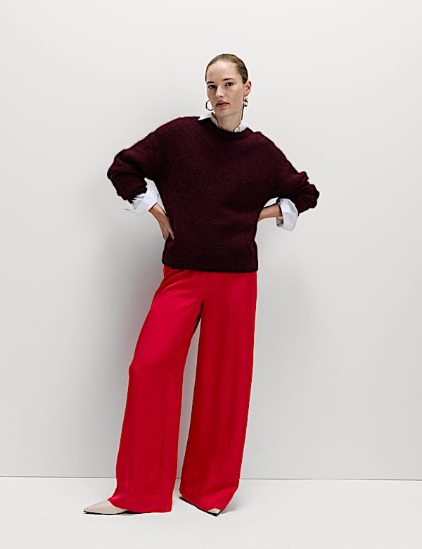 Wide Leg PalazzoTrousers - AL