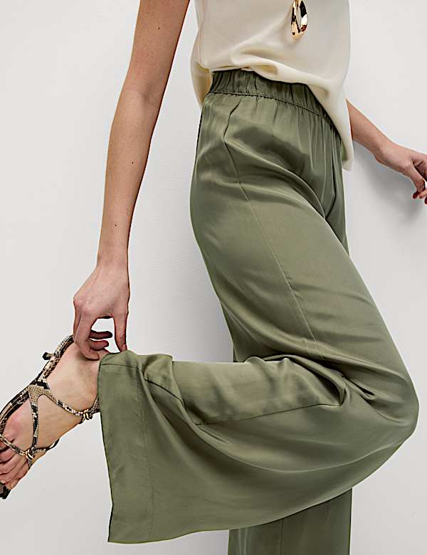 Wide Leg PalazzoTrousers - UA