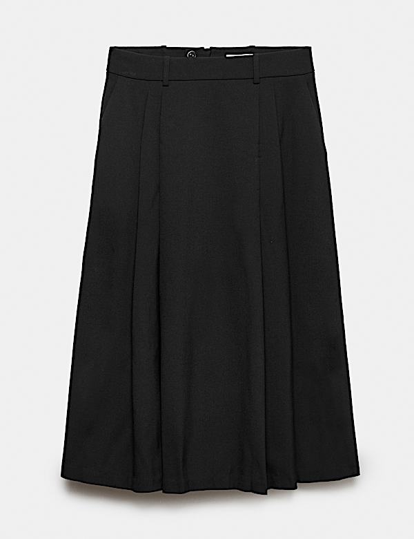 Pleated Midi Circle Skirt - JO
