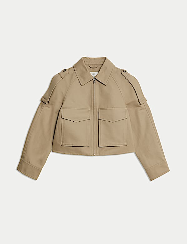 Pure Cotton Utility Trucker Jacket - NL