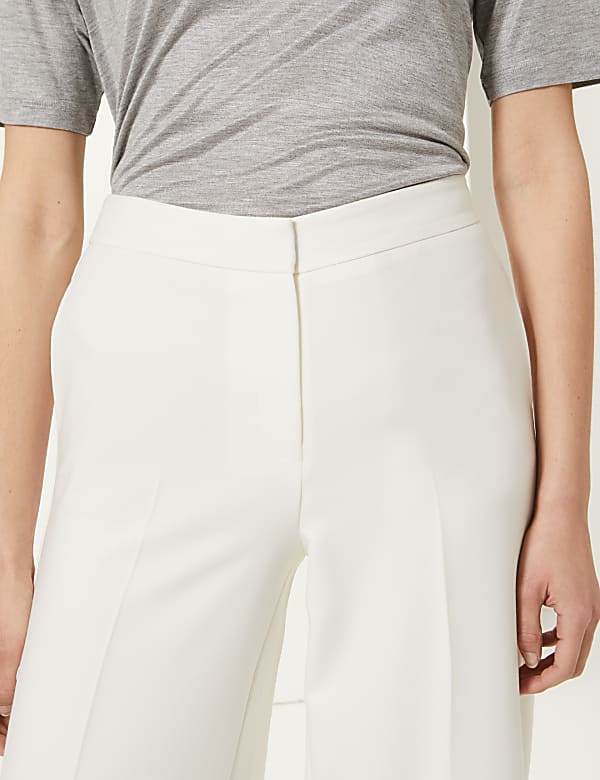 Wide Leg Ankle Grazer Trousers