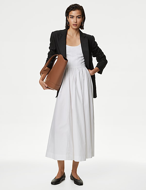 Linen Rich Single Breasted Blazer - HR