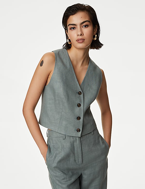 M&s grey waistcoat outlet