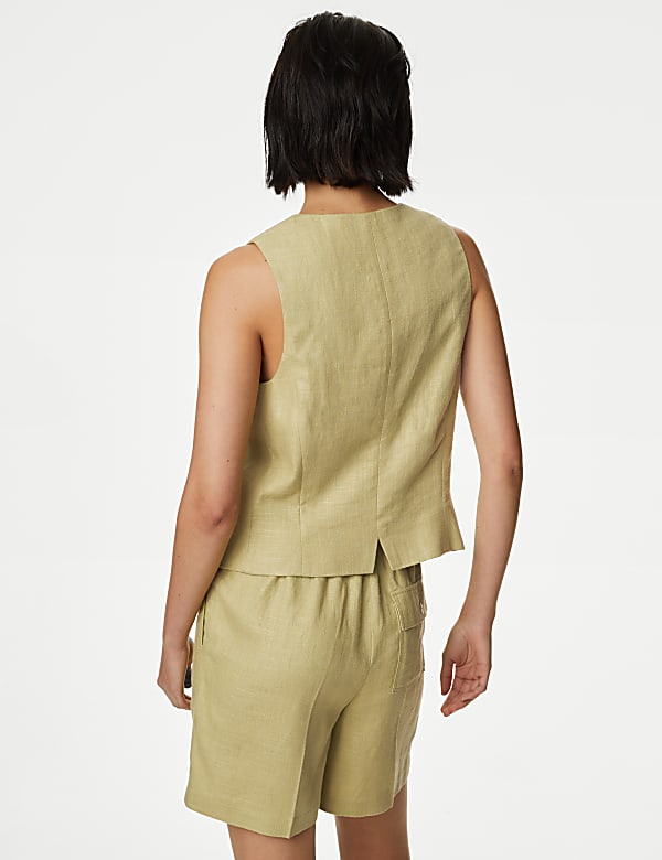 Linen Rich Tailored Waistcoat - IT